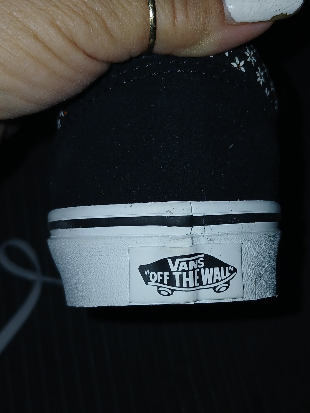 Vans Tiger Floral Old Skool Black/White Skate Shoes Suede Canvas Men 7/Women 8.5 - Picture 8 of 12